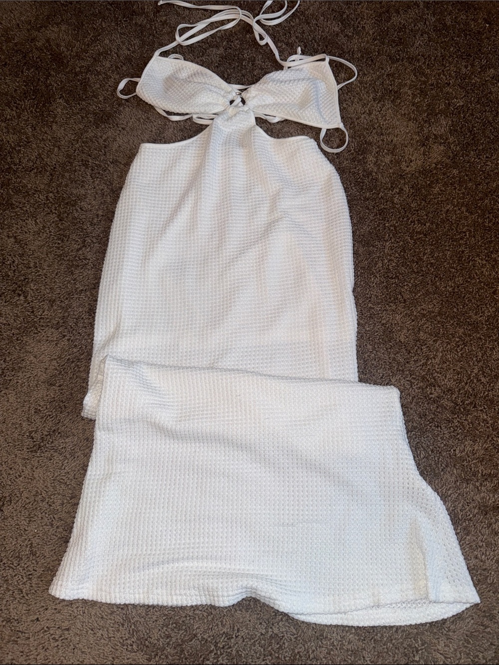 SHEIN maxi white dress